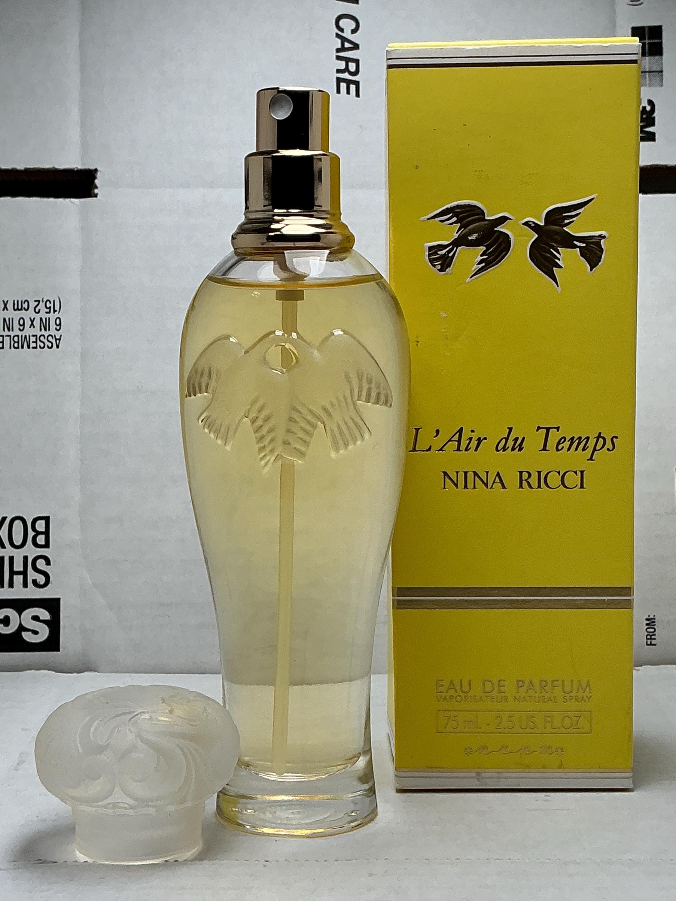 Nina Ricci L'air Du Temps EDP Spray Rare Vintage Perfume | Lalique