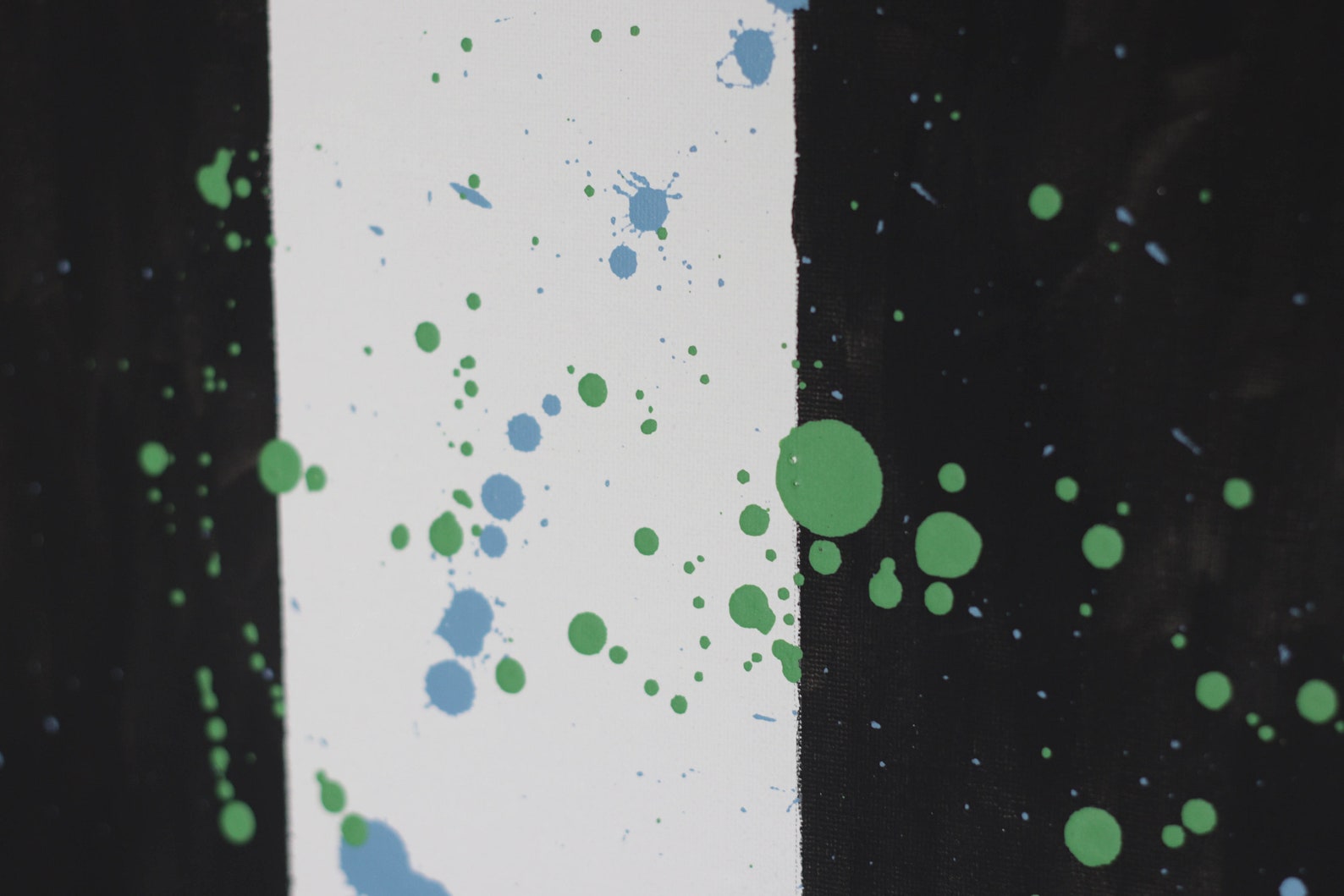 Blue&Green Splatter Painting | Etsy