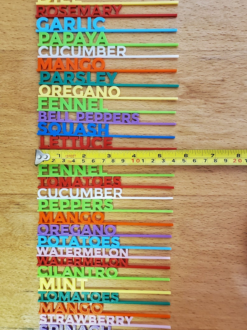 Custom 3D Printed Garden Labels Plant Signs & Herb Markers Etsy