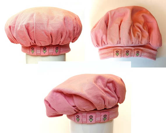 Vintage 1990s Gymboree Pink Newborn Infant Hat Layette 0-3 Mos. Baby Girl  Pink Cotton Beret Poufy Hat, Vintage Gymboree Rainbow Tag 