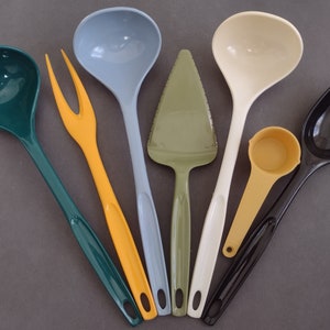 Zeroll Silicone Set Kitchen Utensil Tools Spatula Lattle, & Spoon Orange