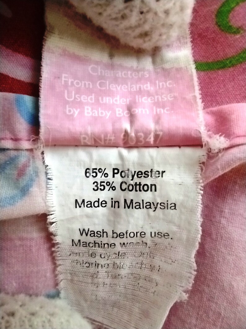 Vintage Strawberry Shortcake Toddler Bed Flat Sheet Crib Flat Etsy