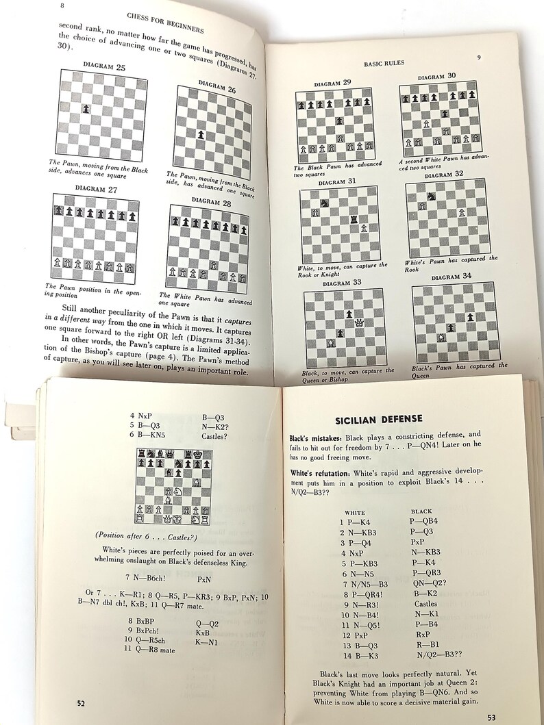 May include: A chessboard with black and white squares, showing the positions of the pieces in a game of chess. The text "Sicilian Defense" is visible in the bottom right corner of the image.