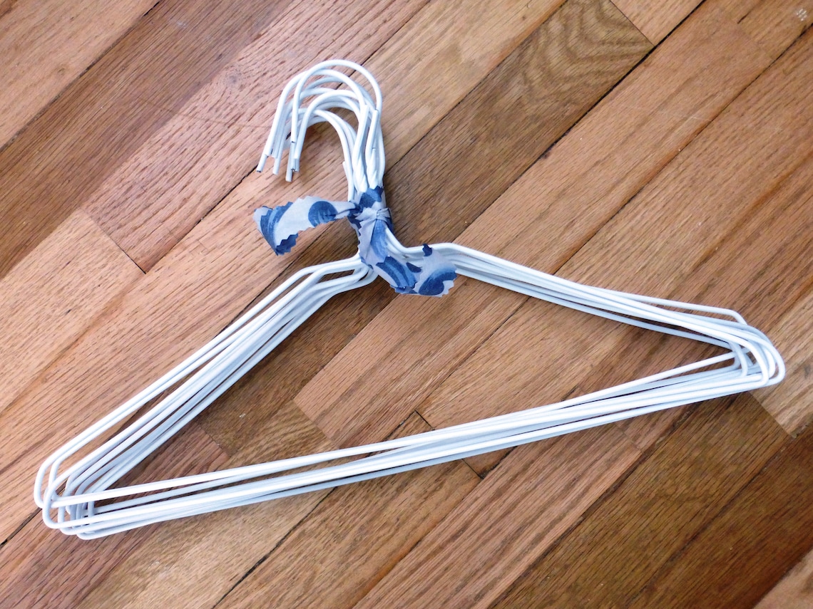 White Vinyl Coated Wire Hangers Bundle of 10 Clothes Closet Etsy