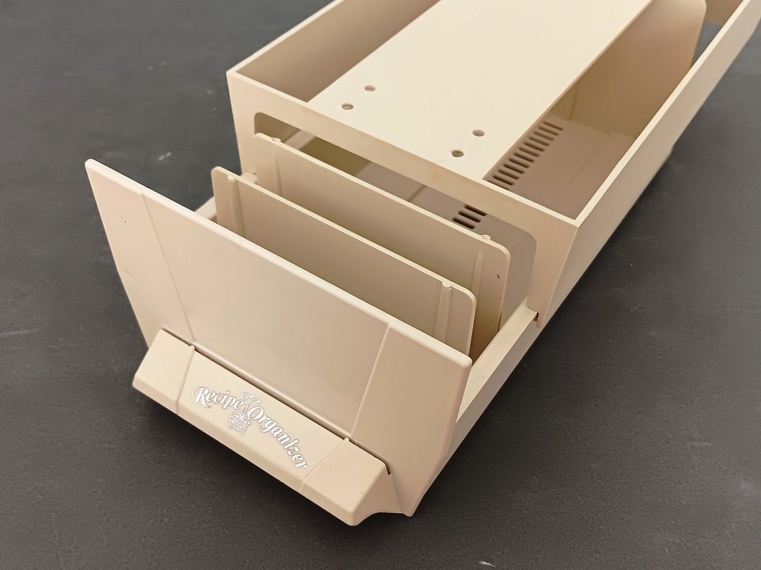 Vintage Almond Under Recipe Drawer 1970s Space Saver Etsy