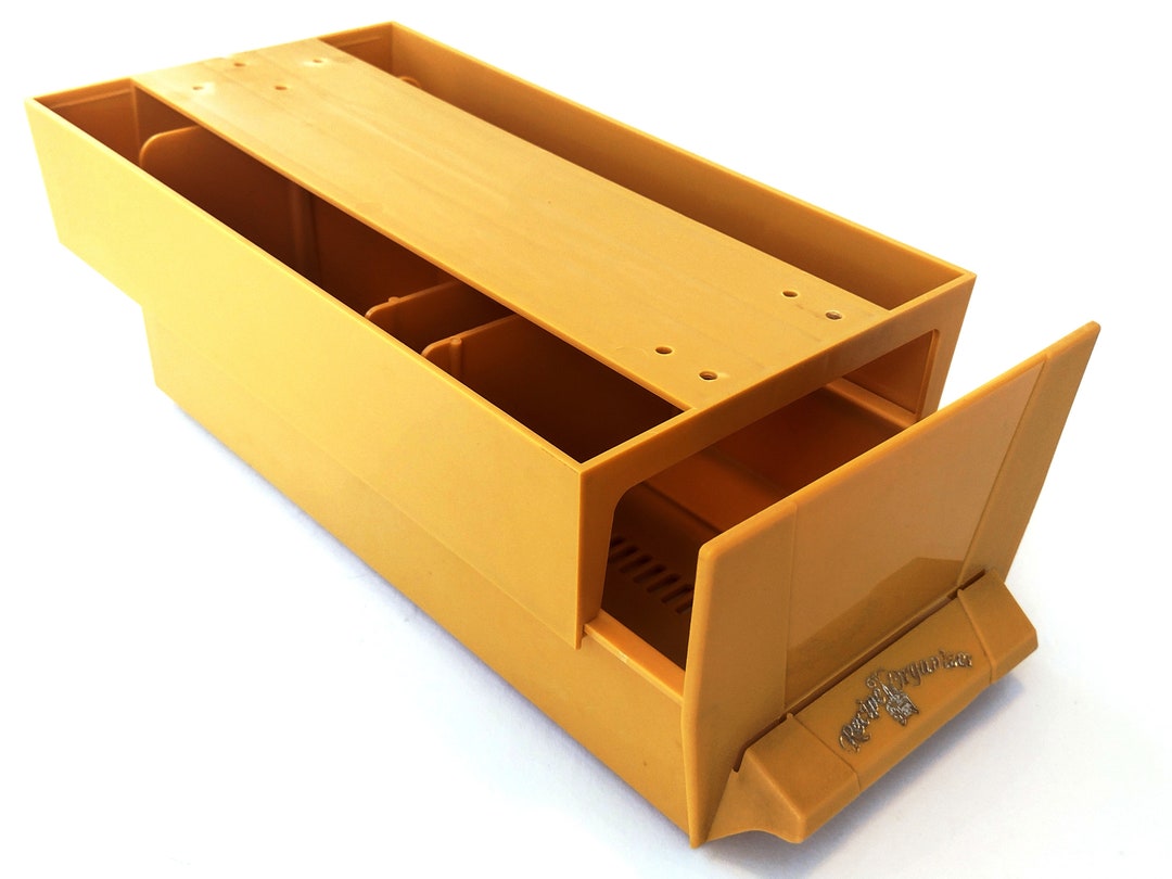 Vintage Harvest Gold Under Recipe Drawer 1970s Space Etsy