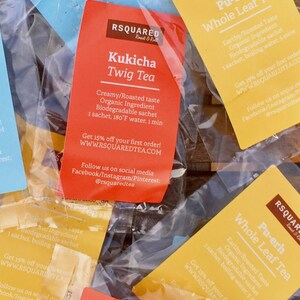 Premium Loose Leaf Tea One Week Samples Kukicha Twig Tea Puerh Black Tea