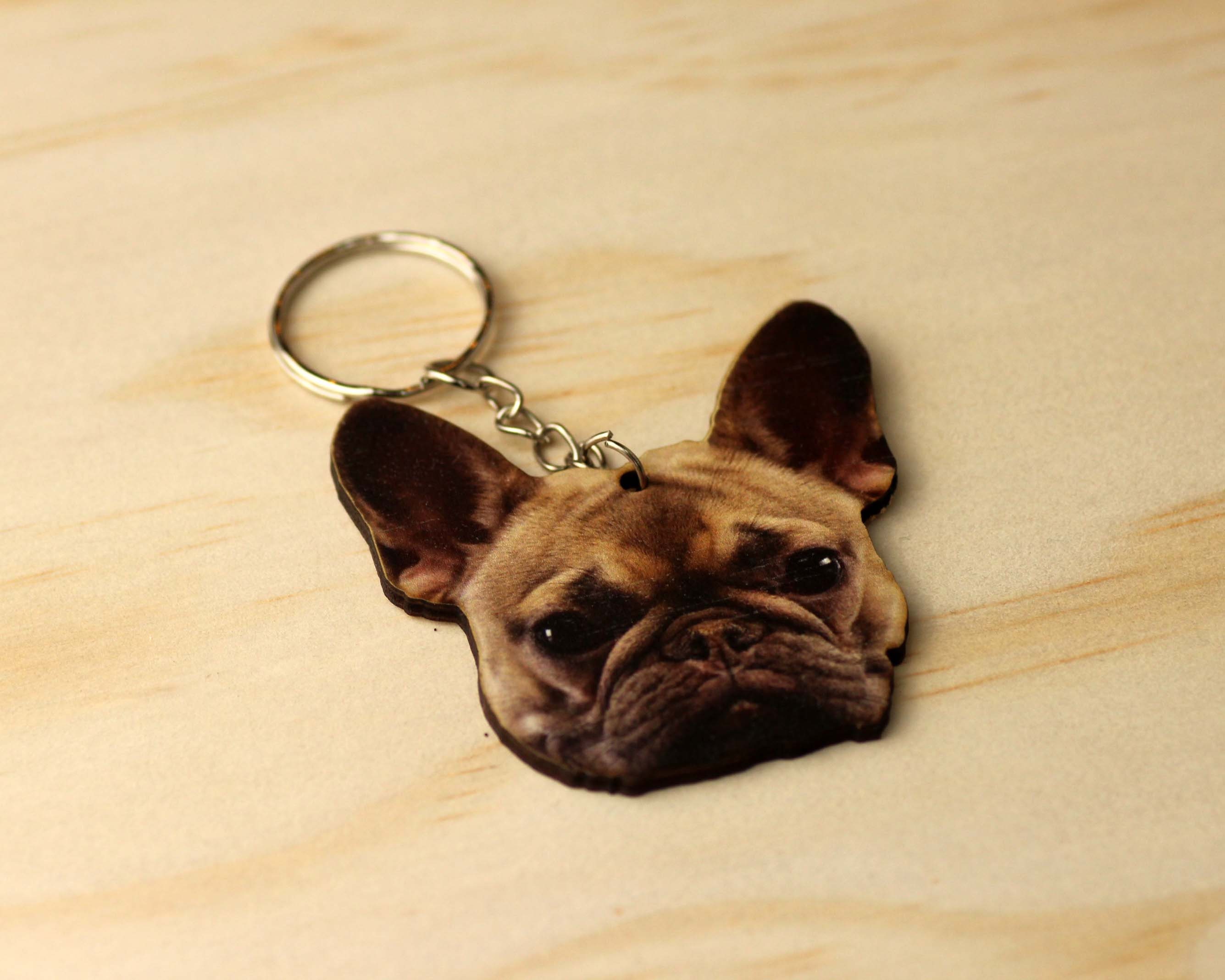 Customized pet face Key chain dog picture key ring cat Etsy