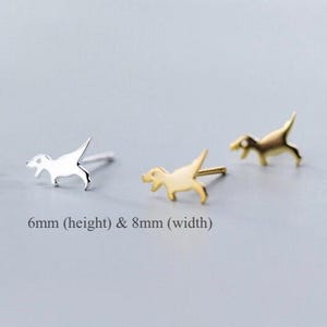 Dainty Dinosaur Stud Earrings - Tiny T-Rex and Brontosaurus Dinosaur Earrings - Dainty Dinosaur Jewelry - Jewelry Gift for Dinosaur Lovers image 5