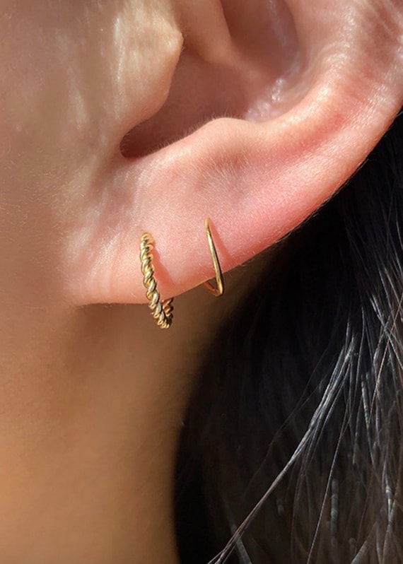 Ear piercing hotsell with gold wire