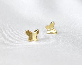 Tiny Butterfly Stud Earrings - Dainty Butterfly Studs - Mini Butterfly Earrings in Gold, Silver and Rose Gold - Butterfly Jewelry