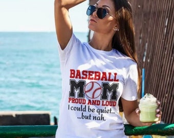 Baseball Mom SVG, Baseball SVG, Love Baseball Mom Shirt, Baseball Cut File for Cricut and Silhouette viene con uso comercial