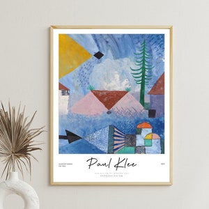 Paul Klee Blue Art Print, Modern Wall Art, Paul Klee Exhibition Poster, Pattern Art, Expressionism