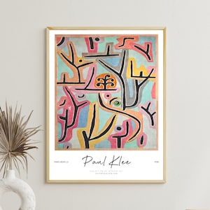 Paul Klee Art Print, Modern Extra Large Wall Art, Paul Klee Exhibition Poster, Pattern Art, Expressionism