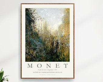 Claude Monet Art Print Museum Gallery Exhibition Poster