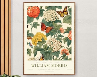 William Morris Print, William Morris Exhibition Print, William Morris Poster, Vintage Wall Art, Textiles Art, Vintage Poster