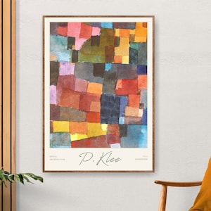 Paul Klee Print Moderne Wand Kunst Museum Poster Trendy Wand Kunst Ausstellung Poster