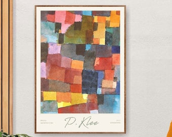 Paul Klee Print Modern Wall Art Museum Poster Trendy Wall Art Exhibition Poster