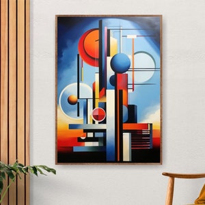 Bauhaus Print, Gallery Wall Art, Exhibition Poster, Modern Wall Art
