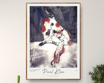 Paul Klee Cat Art Print, Modern Extra Large Wall Art, Paul Klee