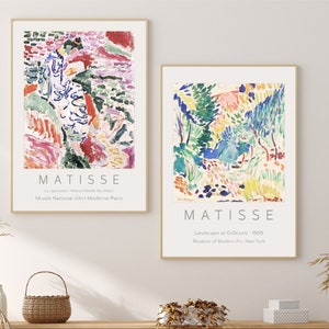 Henri Matisse Print Set of 2 Posters Exhibition Matisse Paintings Prints