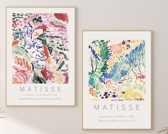 Henri Matisse Print Set of 2 Posters Exhibition Matisse Paintings Prints