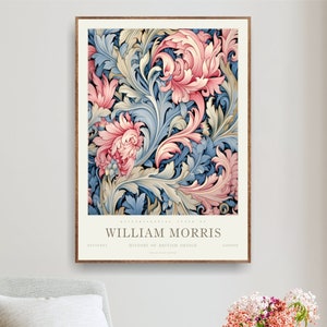 Art Nouveau print Botanical Poster William Morris Print Floral Wall Art