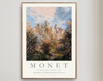 Claude Monet Museum Art Print, Exhibition Poster, New Home Gift