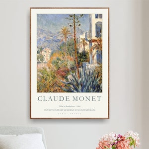 Claude Monet Art Print, Museum Gallery Exhibition Poster