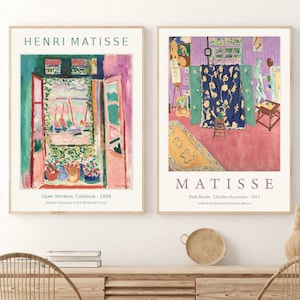 Henri Matisse Art, Exhibition Poster Set of 2, Matisse Paintings Prints