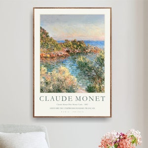 Claude Monet Modern Art Print, Museum Gallery Exhibition Poster