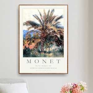 Claude Monet Art Print - Vintage Museum Gallery Exhibition Poster