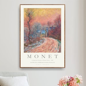 Claude Monet Museum Exhibition Art Poster, Gallery Print