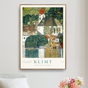 Gustav Klimt Church Print, Art Exhibition Poster, Museum Poster, Gallery Wall Art
