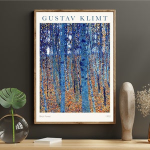 Gustav Klimt Art Print, Gallery Wall Art, Art Nouveau Print, Exhibition Poster