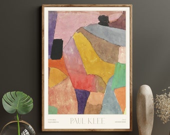 Paul Klee Mid Century Gallery Wall Art Exhibition Museum Poster, Modern Wall Art