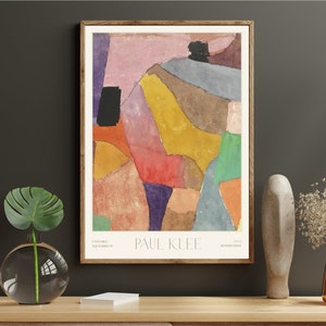 Paul Klee Mid Century Gallery Wall Art Exhibition Museum Poster, Modern Wall Art