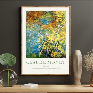 Claude Monet Art Print, Exhibition poster, Gallery Wall Art