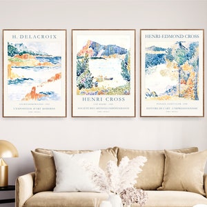 Gallery Wall Set of 3 Museum Poster Exhibition Print
