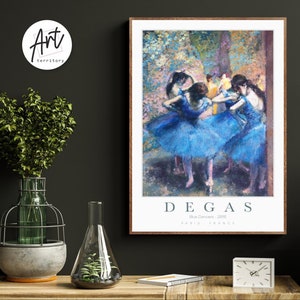 Degas Ballerina Painting Poster Vintage Gallery Wall