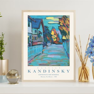 Kandinsky Exhibition Poster, Wall Art Print, Museum Quality Gallery Wall Art Decor, Housewarming gift