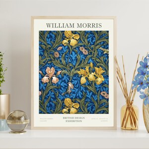 William Morris Print, Floral Print, Exhibition Poster, Art Nouveau Print, Museum Poster
