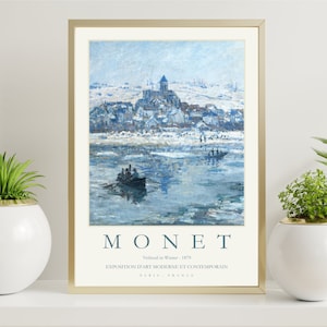 Monet Museum Art Poster, Exhibition Gallery Wall Print
