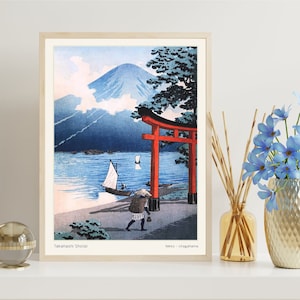 Japanese Art, Woodblock Print, Gallery Wall Art, Japanese Decor, Exhibition Poster