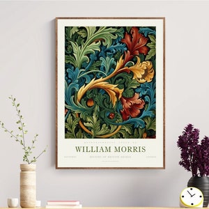 William Morris Large Floral Wall Art Museum Poster Print, Botanische Housewarming Gift, Canvas optie beschikbaar