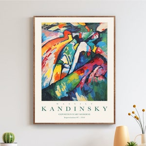 Kandinsky Wall Art Print, Exhibition Poster,Museum Quality Gallery Wall Art Decor