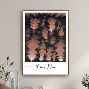 Paul Klee Exhibition Poster, Paul Klee Art Print, Pattern Art, Abstract Decor, Graphical Print