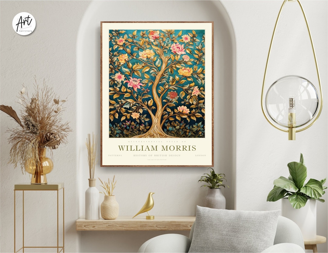 Tree of Life Art, William Morris Exhibition Print, William Morris Print ...