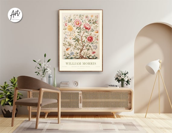 William Morris Exhibition Print, William Morris Print, William Morris Poster, Vintage Wall Art, Vintage Poster, Tree of life art