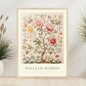 William Morris Exhibition Print, William Morris Print, William Morris Poster, Vintage Wall Art, Vintage Poster, Tree of life art